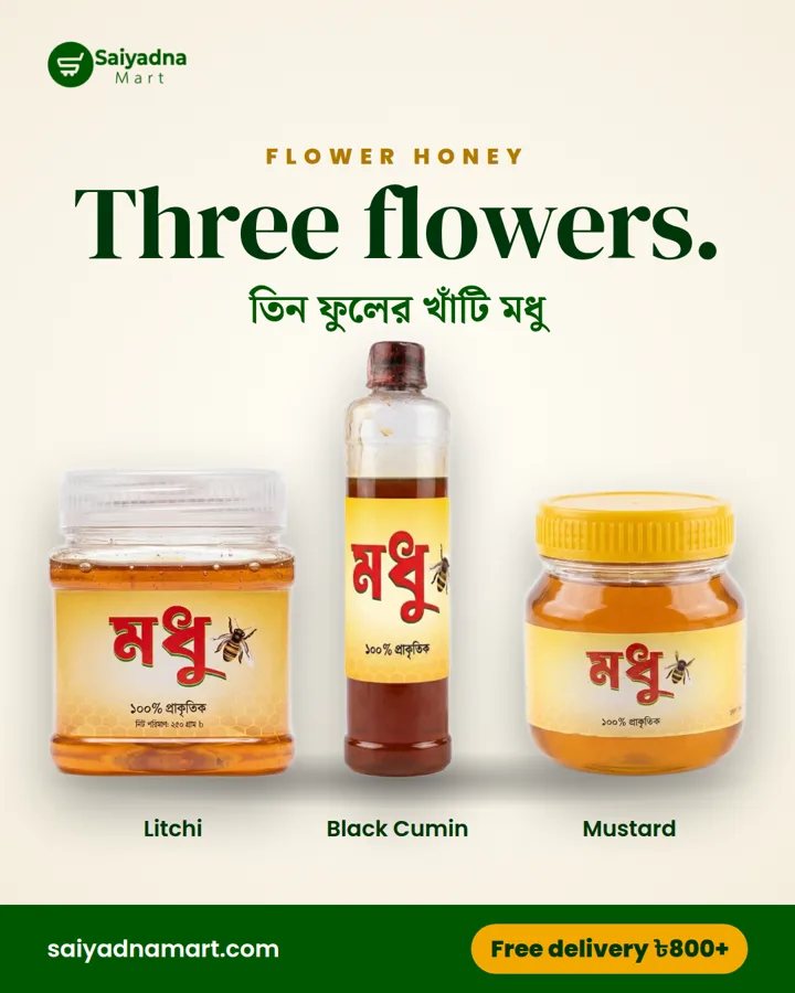 Sample post: three flower honeys